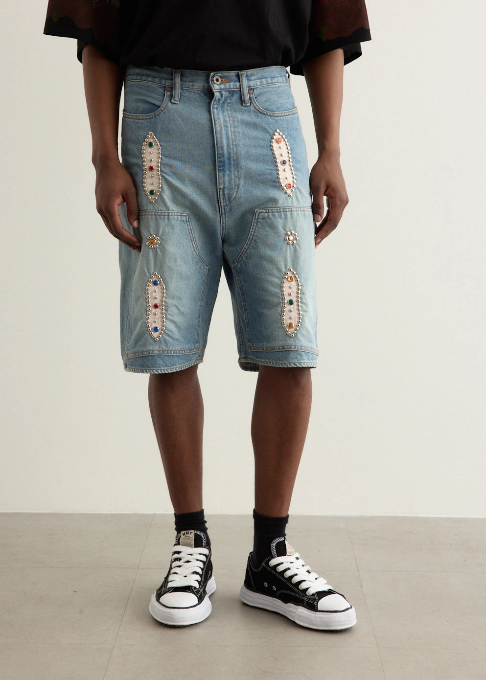 Button Fly Option 14oz Denim Shorts (STUDS Remake)