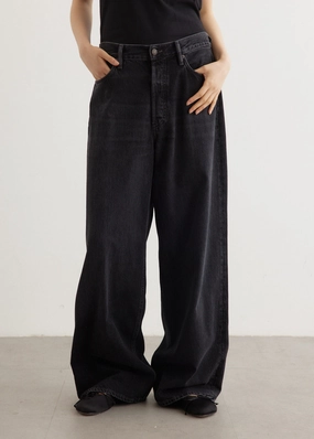 Non Stretch Denim Traveler Gear Nature Lover Night Out 1981F Loose Jeans