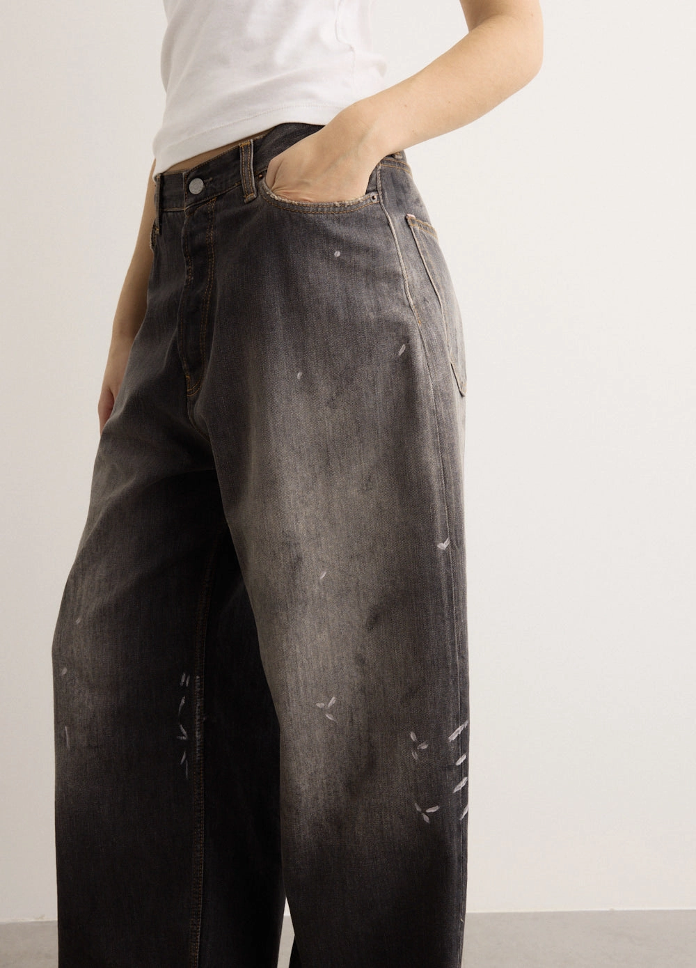 2023 5-Pocket Denim Jeans Streetwear Fan Earthy High Quality