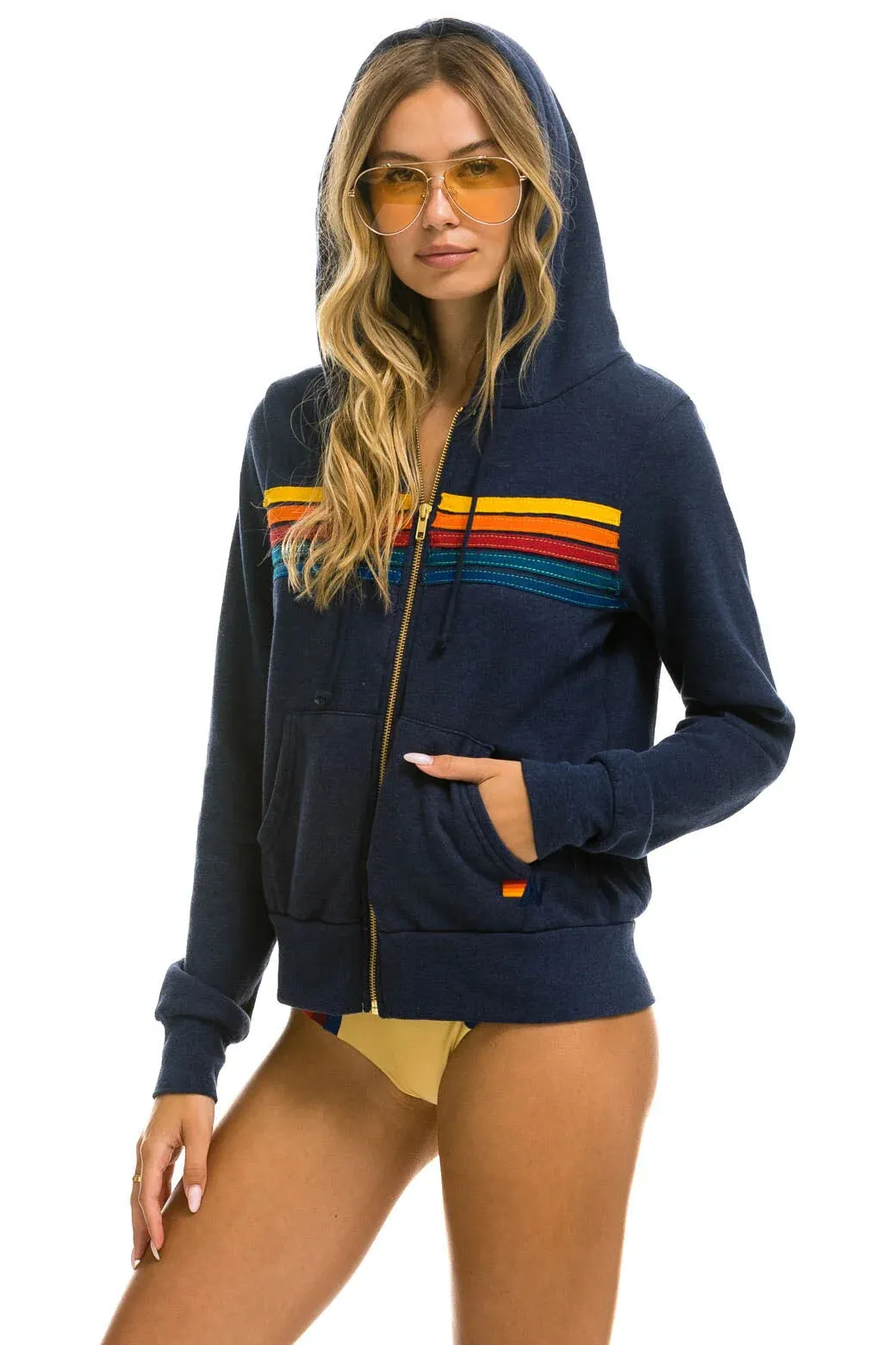 Chilly Weather Wear 5 Stripe Hoodie