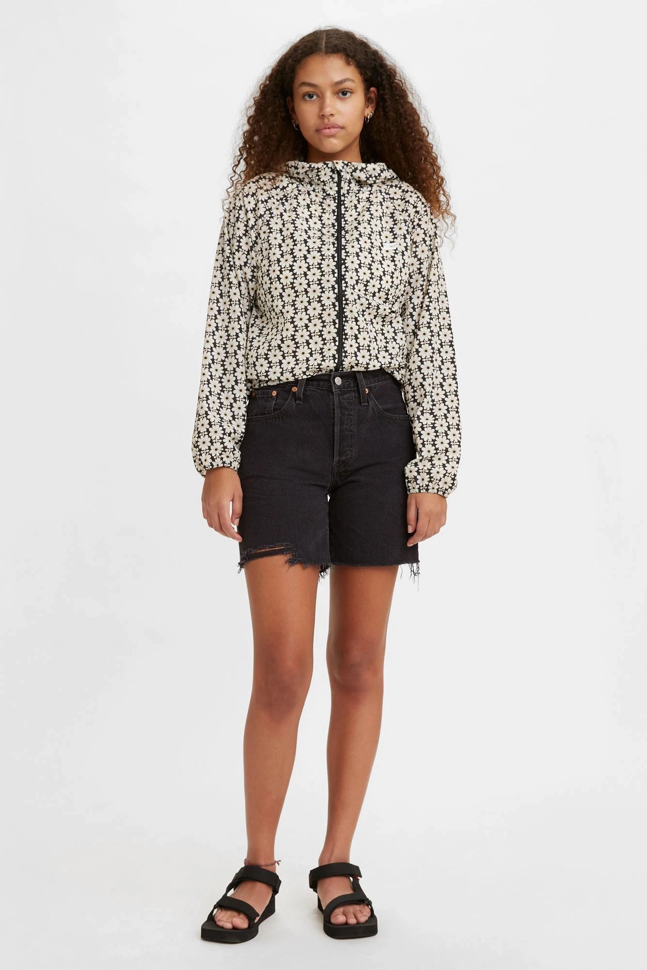 Light Fit Wear Fleece Lining 501? Mid Thigh Short