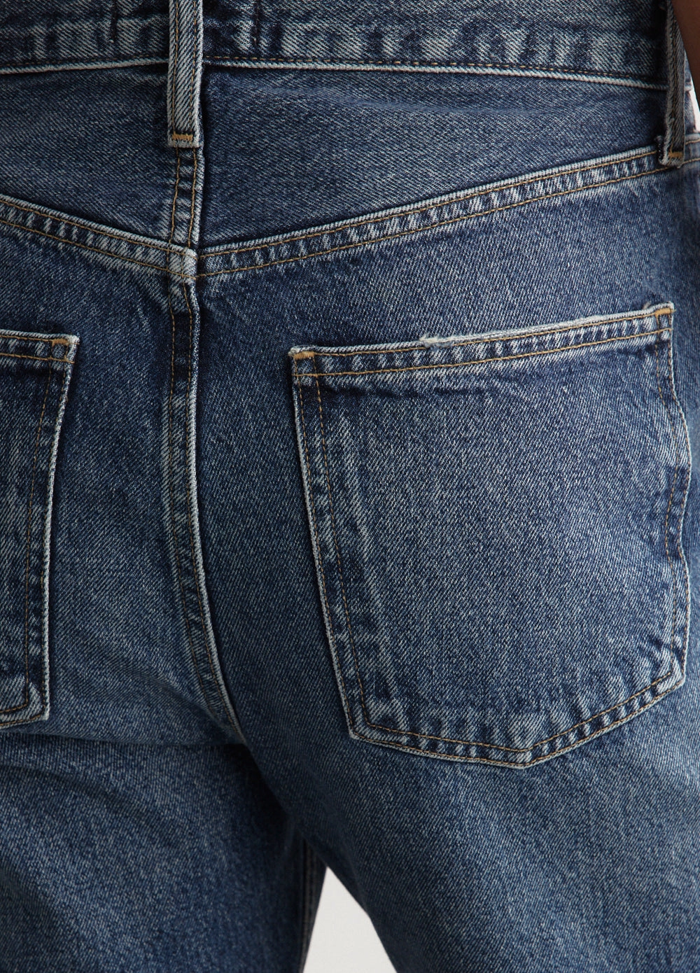 90's Crop Mid Rise Loose Straight Jeans Date Night Sunny Vibes