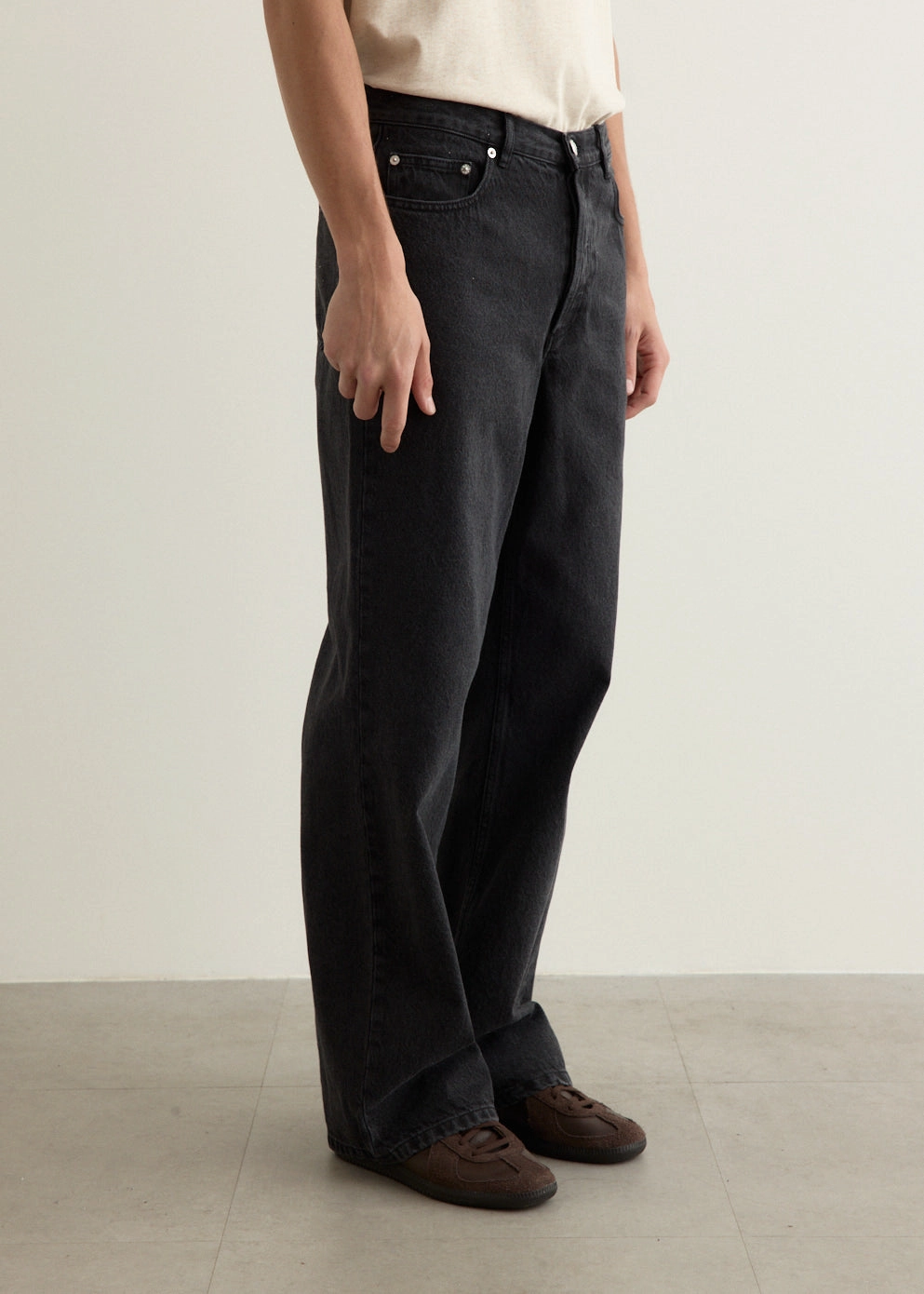 Youth Style Office Wear Cropped length Aaron Jeans