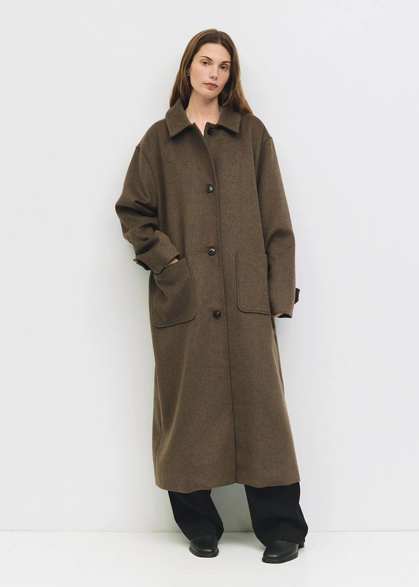 Lightweight Insulation Technology Temperature control The London Coat - Brown