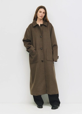 Lightweight Insulation Technology Temperature control The London Coat - Brown