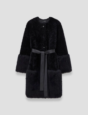 Tina Shearling Coat Seam Sealed Windproof Closure