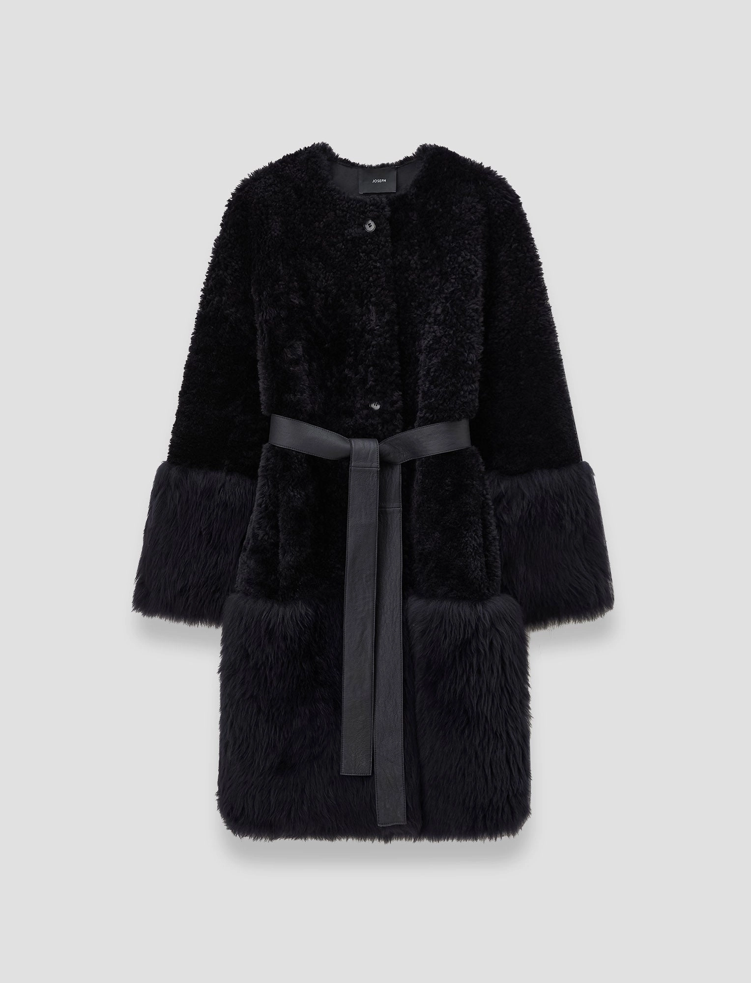 Tina Shearling Coat Seam Sealed Windproof Closure