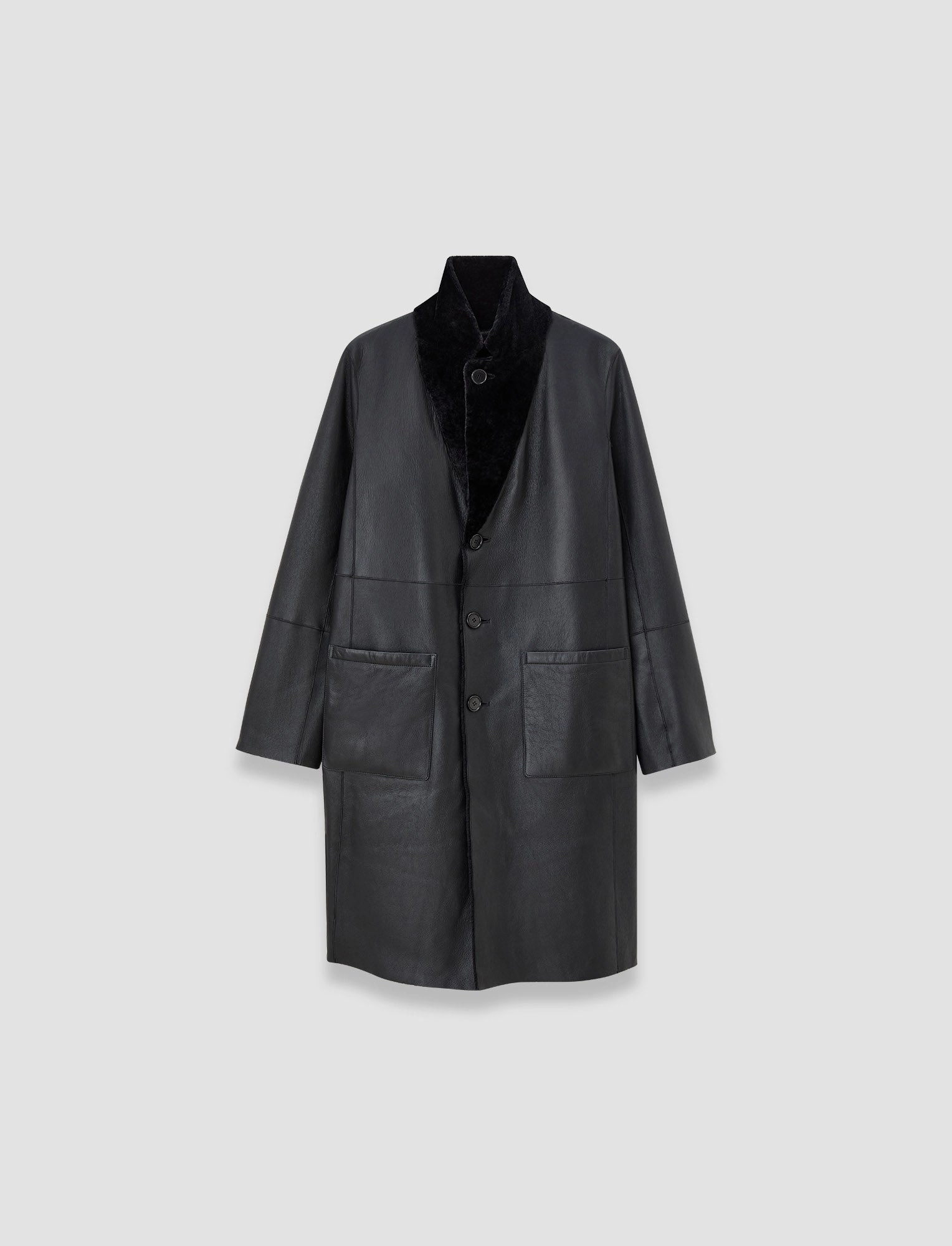 Britanny Reversible Soft Shearling Coat High Loft Insulation