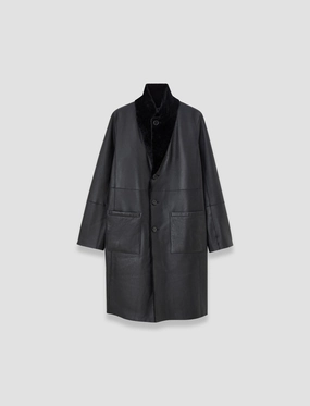 Britanny Reversible Soft Shearling Coat High Loft Insulation