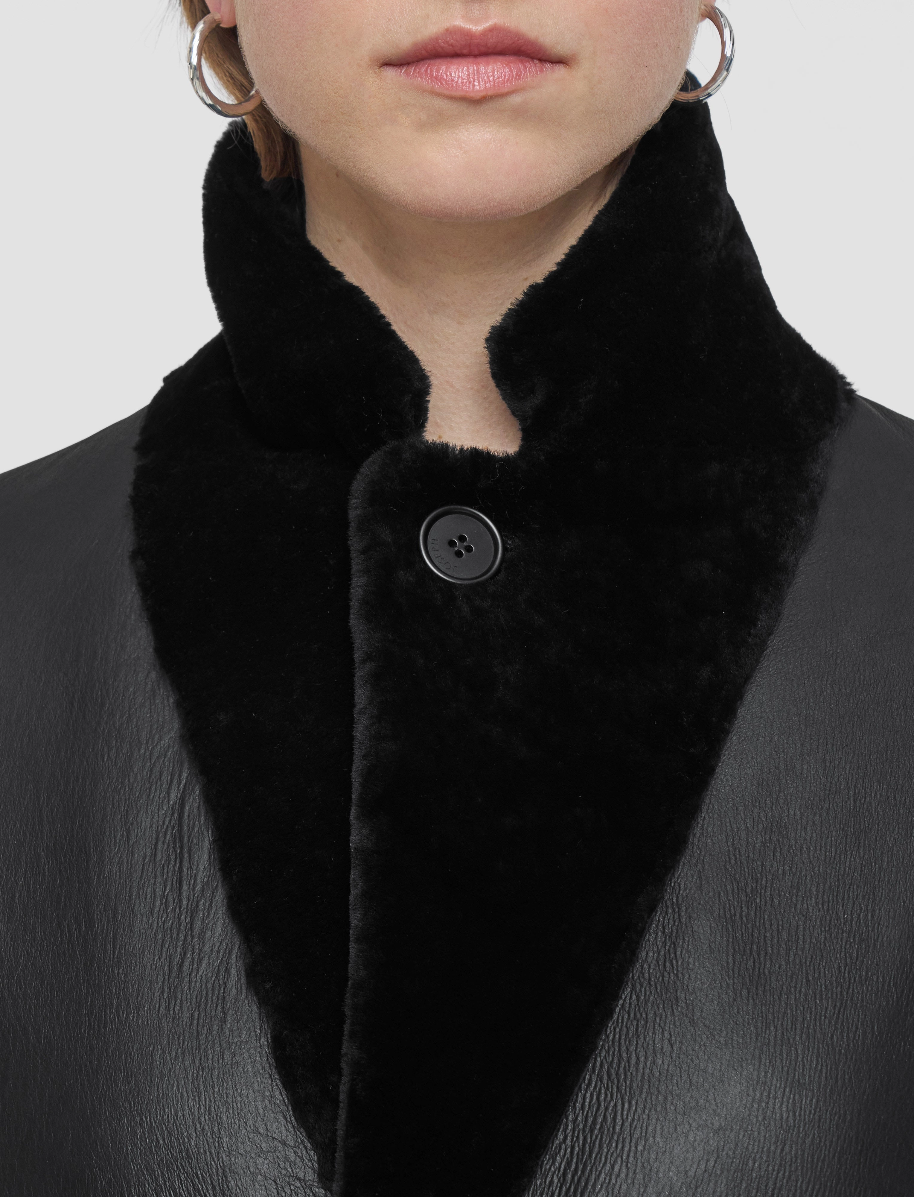 Fit For Daily Britanny Reversible Soft Shearling Coat