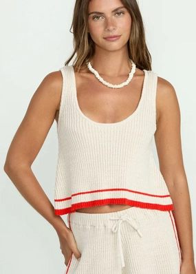 PaddedInsulation Summery Nights Sweater Tank - White Cap