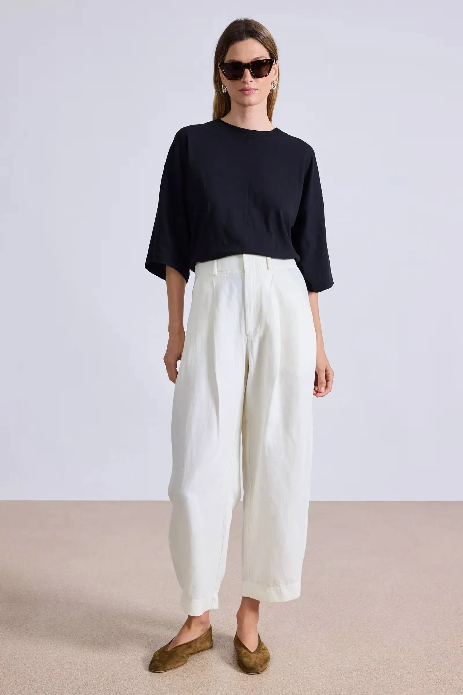 Cozy and Soft Petite Bari Crop Trouser