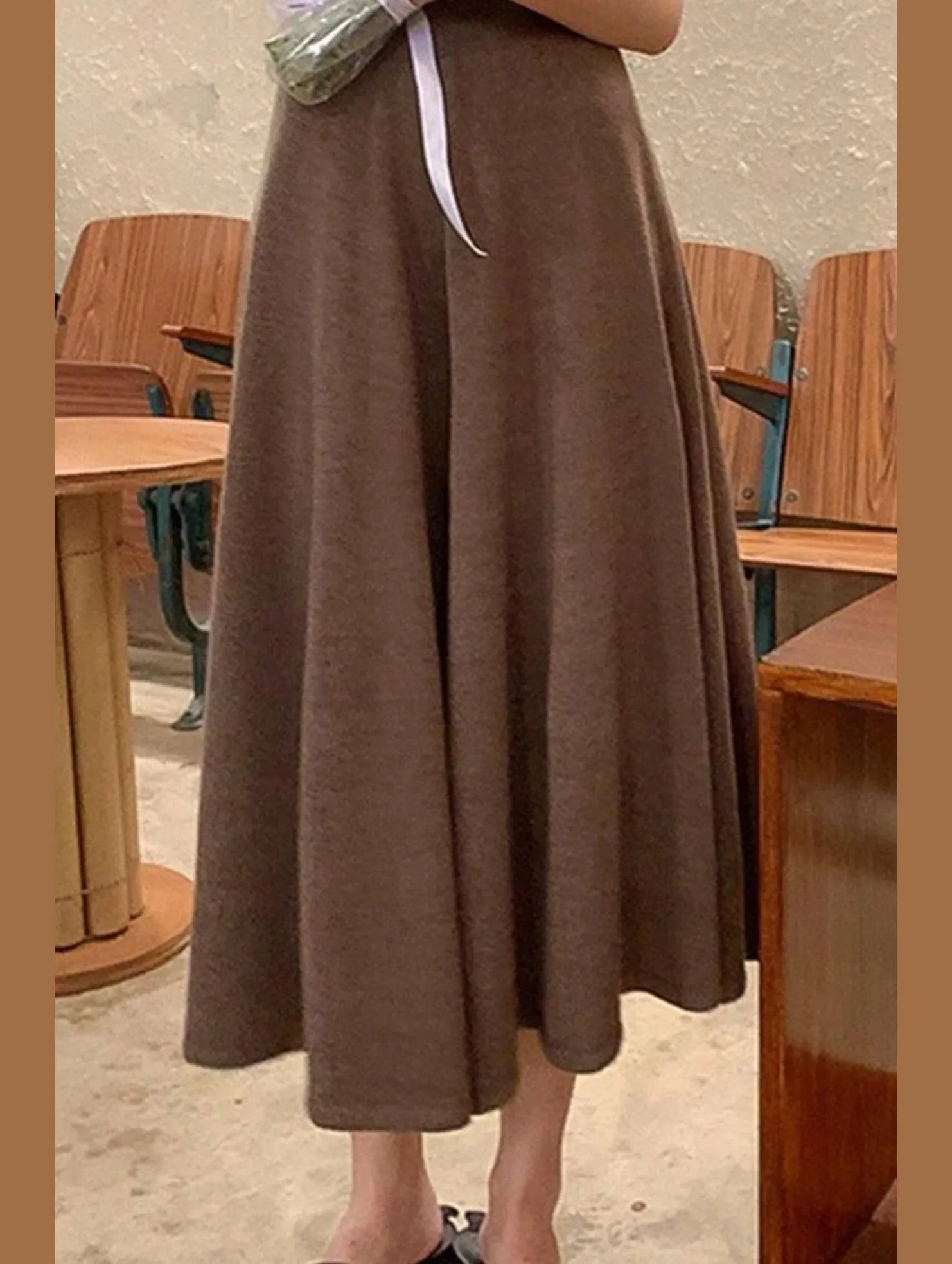 MIDI LENGTH HIGH WAIST CASUAL SKIRT Everyday Ease Slim Waist