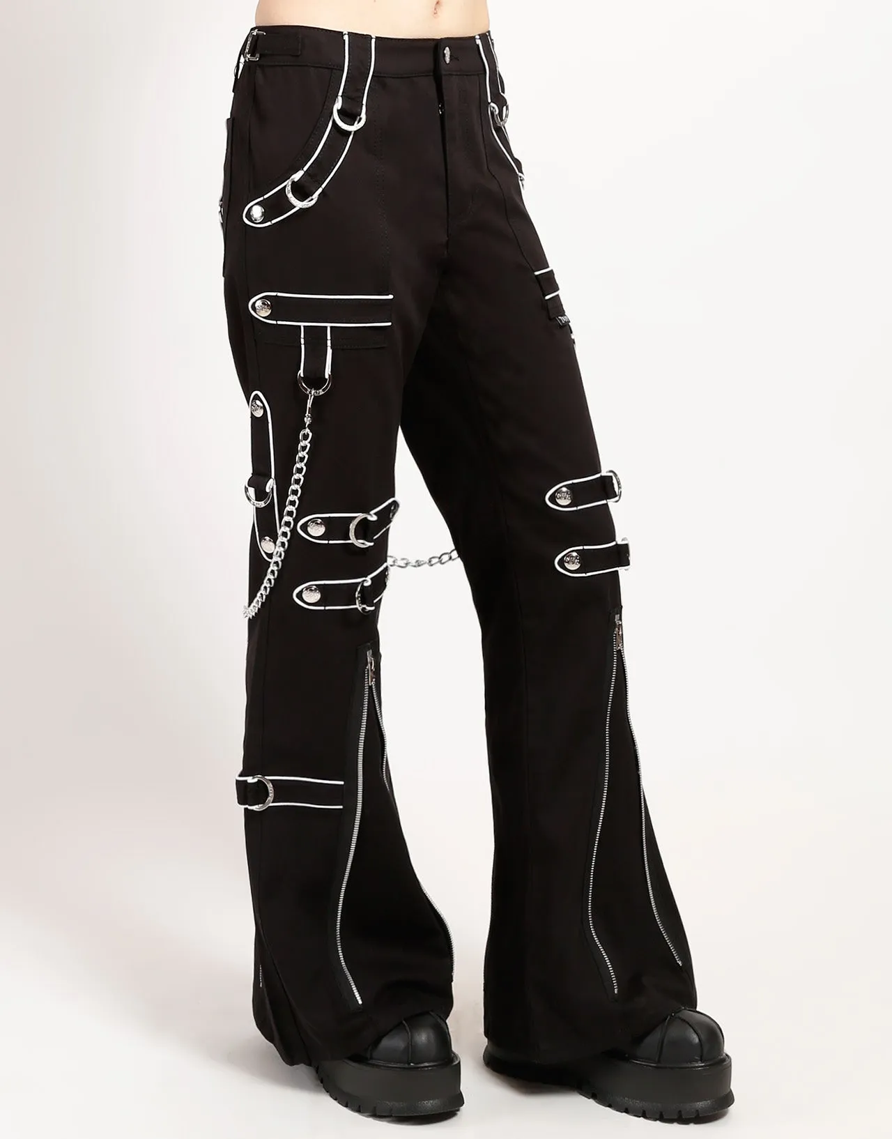 Modern Layer BAND DARK STREET PANT WHITE