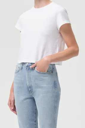 Adine Shrunken Tee Classic Style Trend Classic timelessness