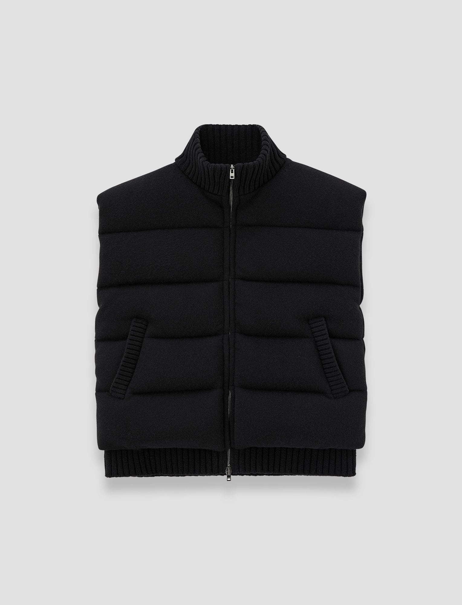 Bold Detail family gathering Knitted Down Puffer Gilet