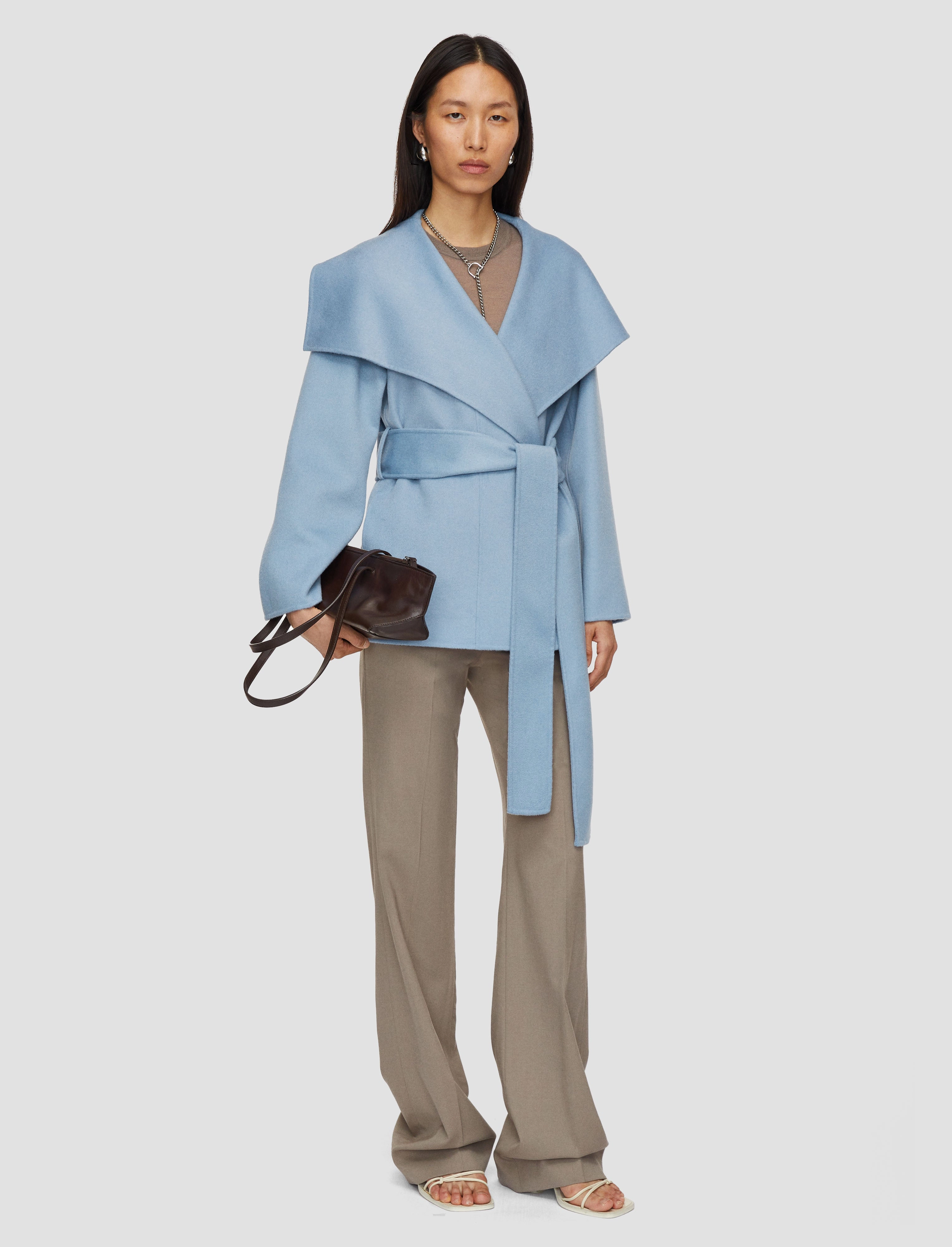 Adrienne Double Face Cashmere Jacket Anti Slip Interior