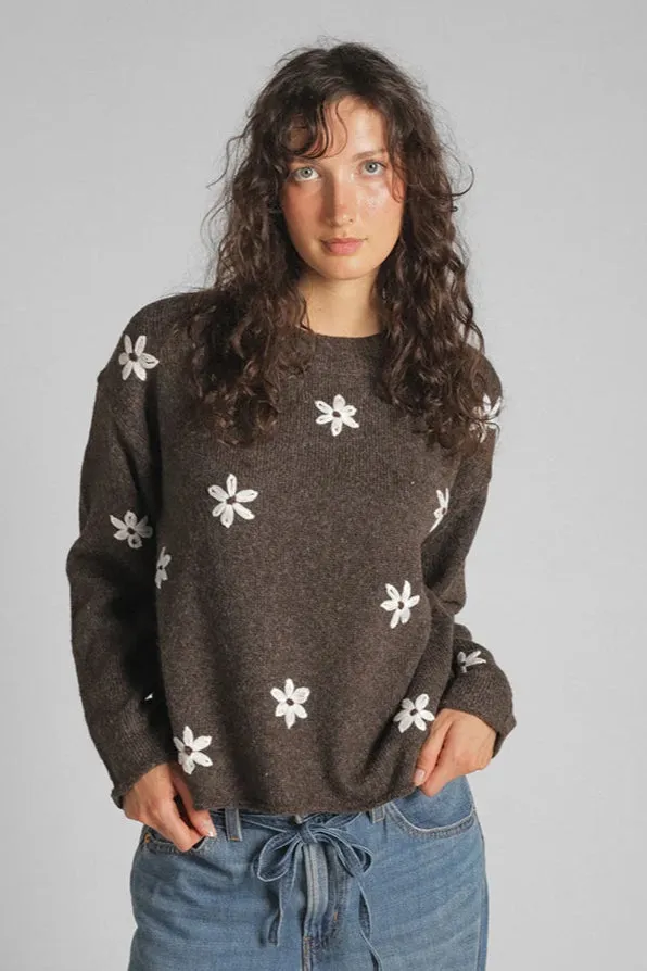 Friction Resistant Edging Aiden Daisy Crewneck Pullover