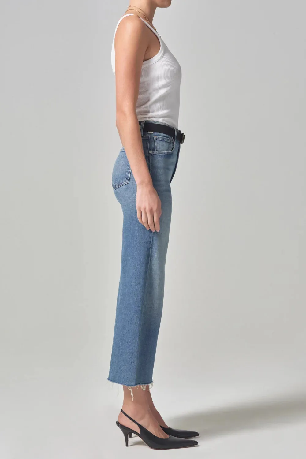 Lyra Wide Leg Crop StaticResistantMaterial