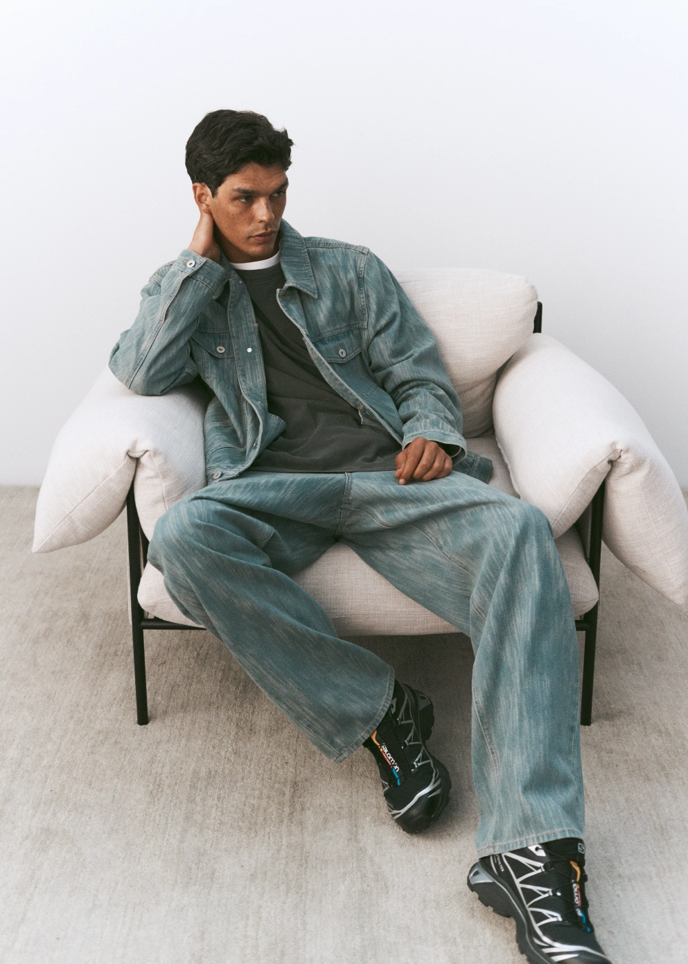 Basic Attire Dragline Textured Jeans