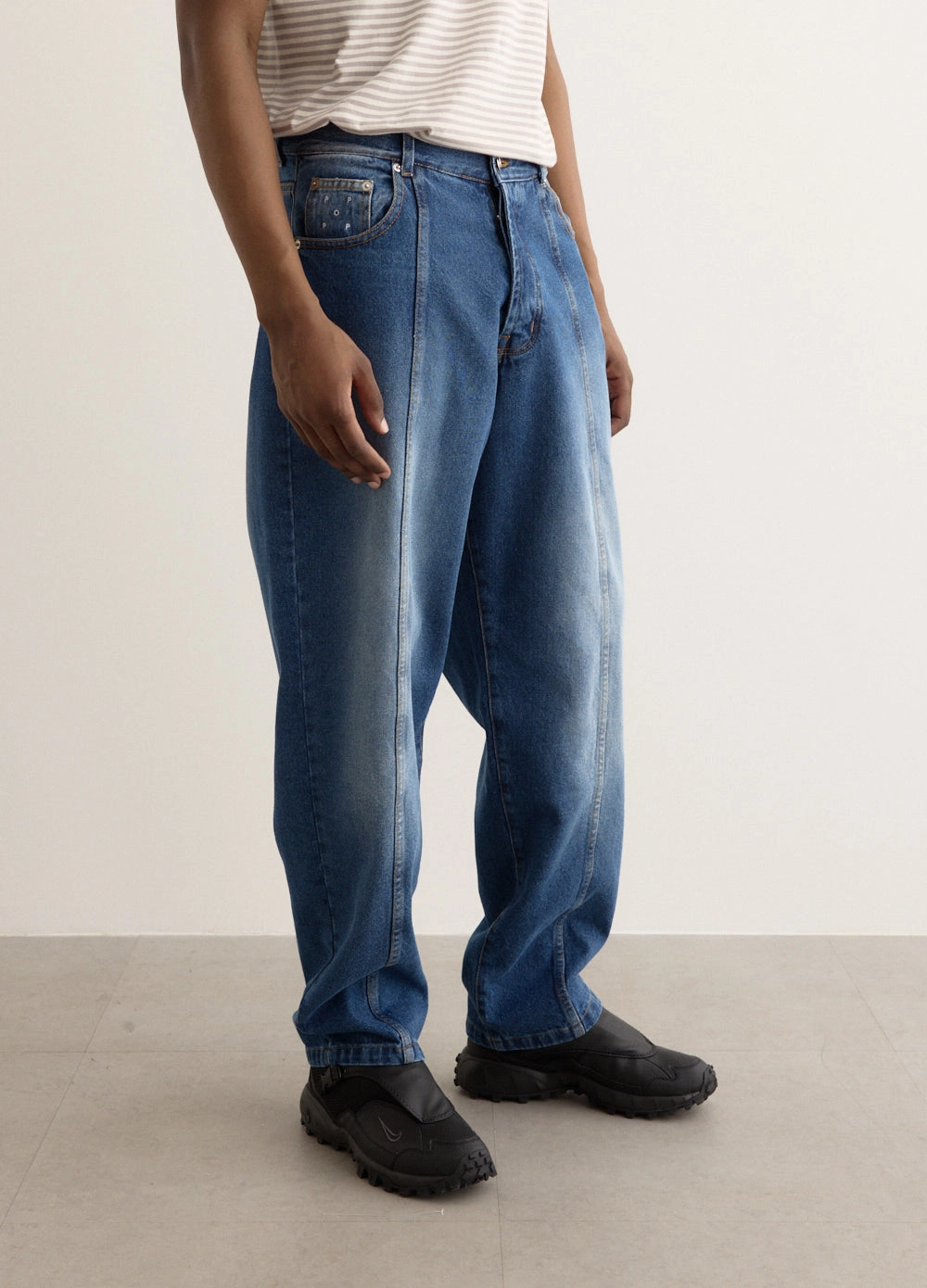 DRS Denim Seam Pants Easy Wearing Active Days