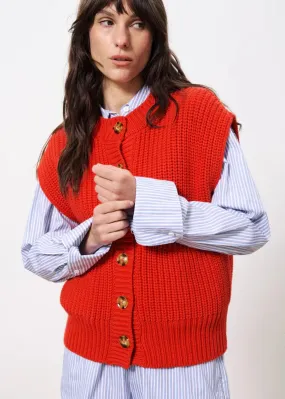 Alae Sweater Vest - Rouge Relaxed Knit