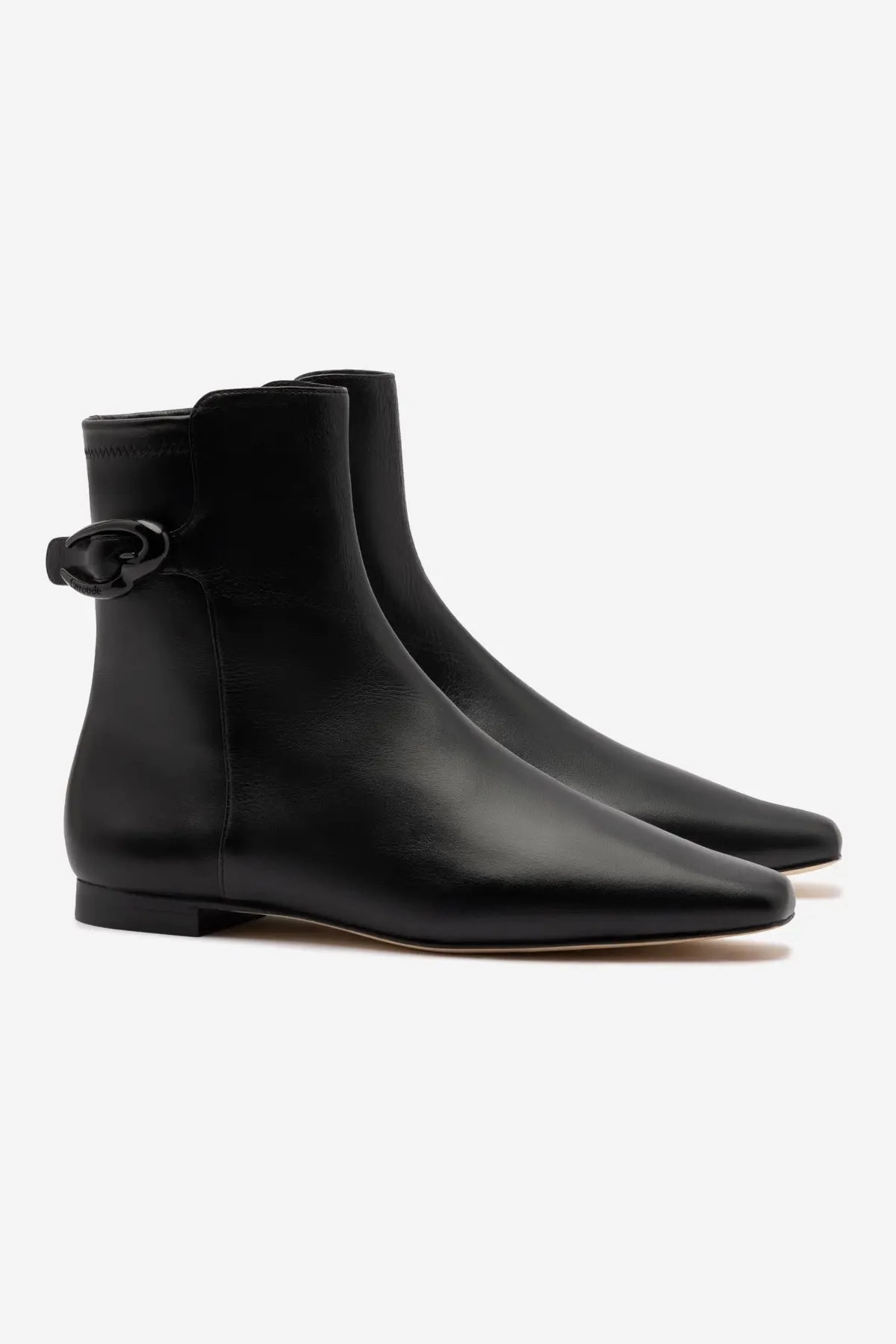 well-made Good Grip Alexis Verona Flat Boot In Black Leather