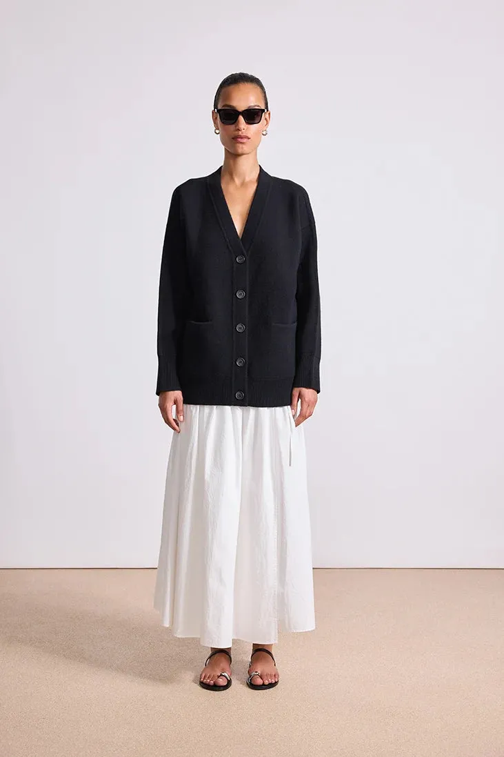 Medina Cardigan Elastic hem Simple Style