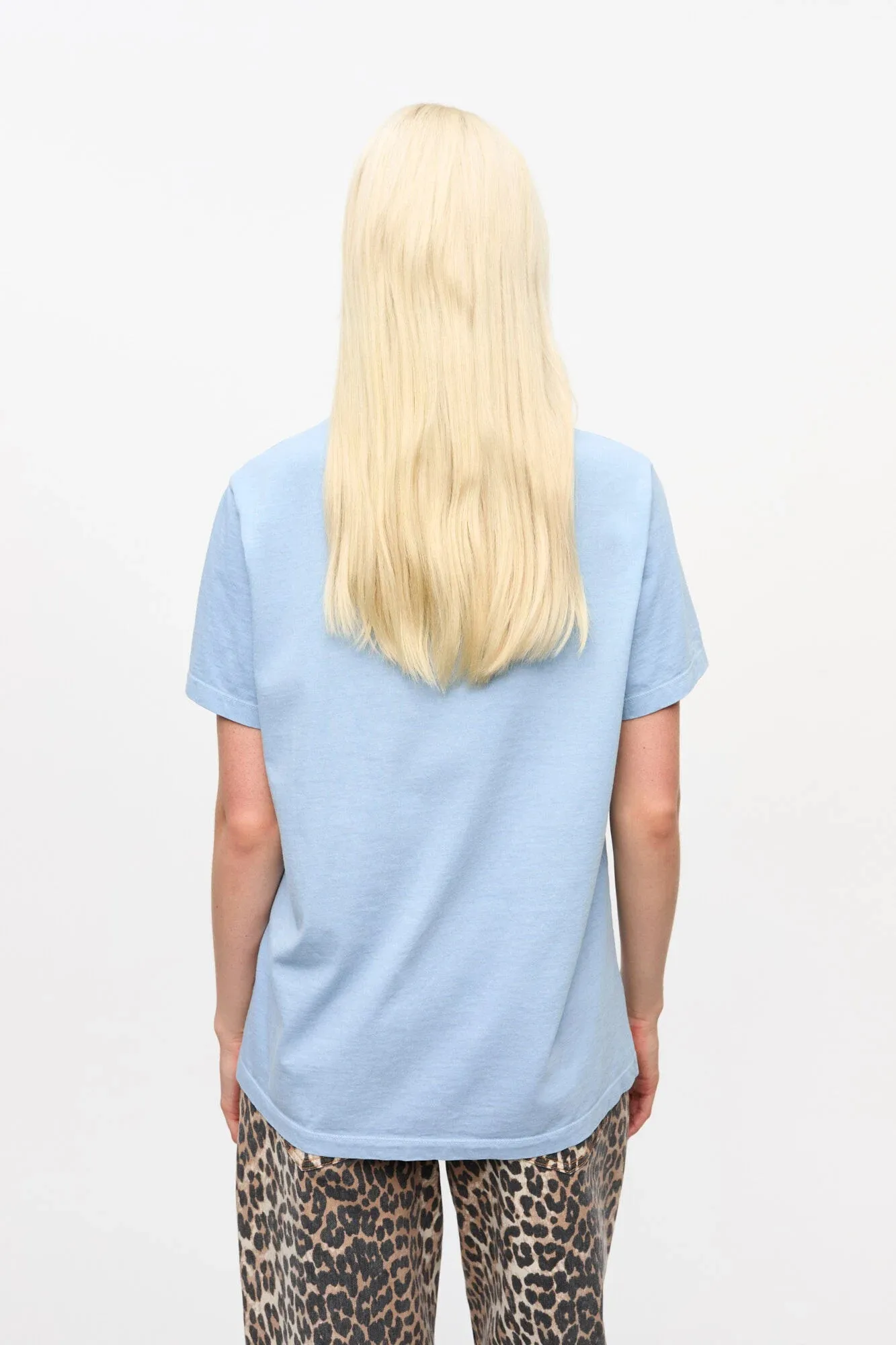 Relaxed Torso Fit Perfect Fit Wear Blue Re-cut Cotton Jersey T-shirt