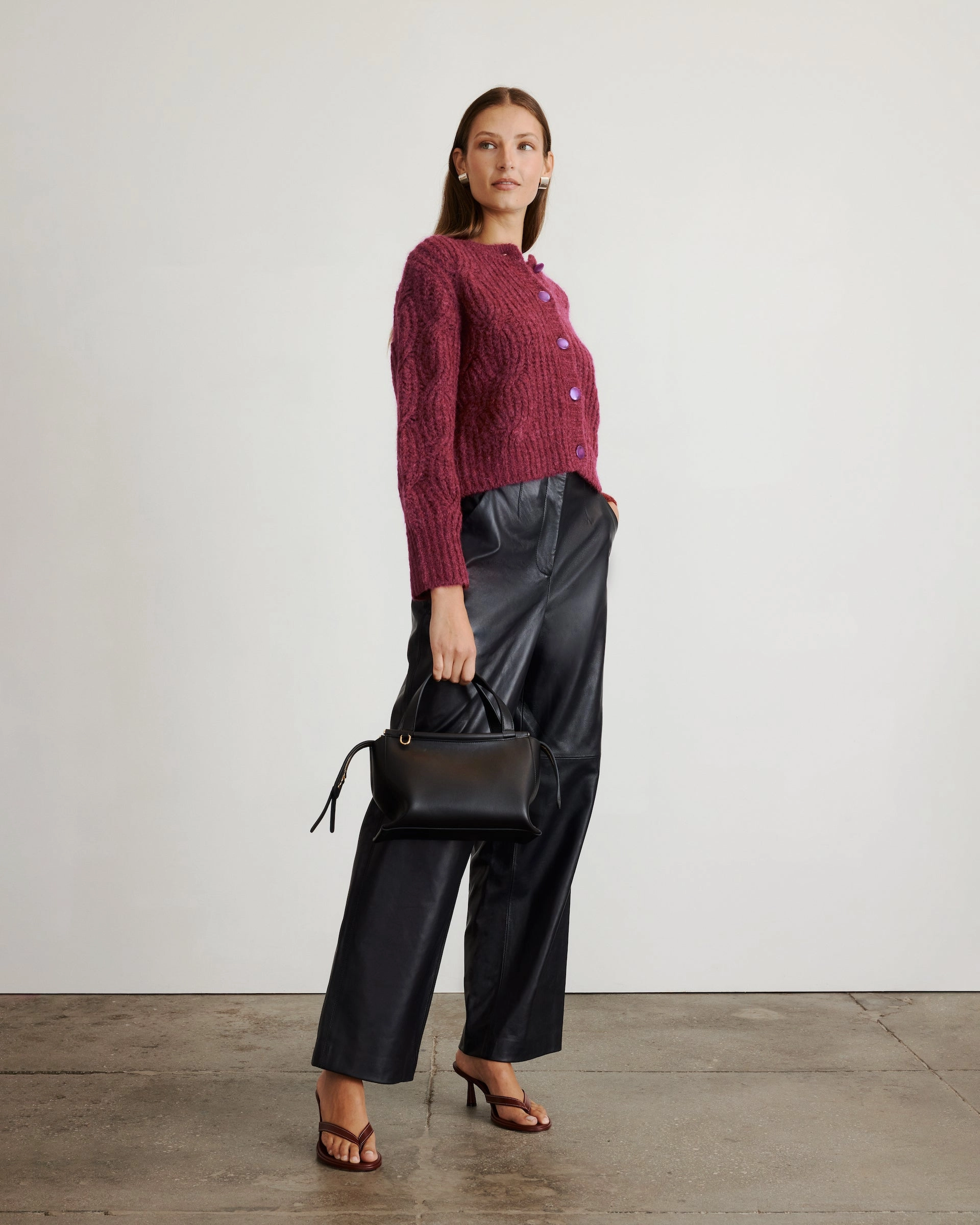 Hale Cardigan Reinforced Seams Flexible Ribbing