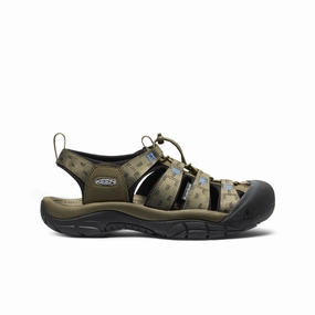 Lightweight Frame Casual Open Toe Shoes Men's Newport Retro Sandal x tudes Studio  |  Etudes Olive