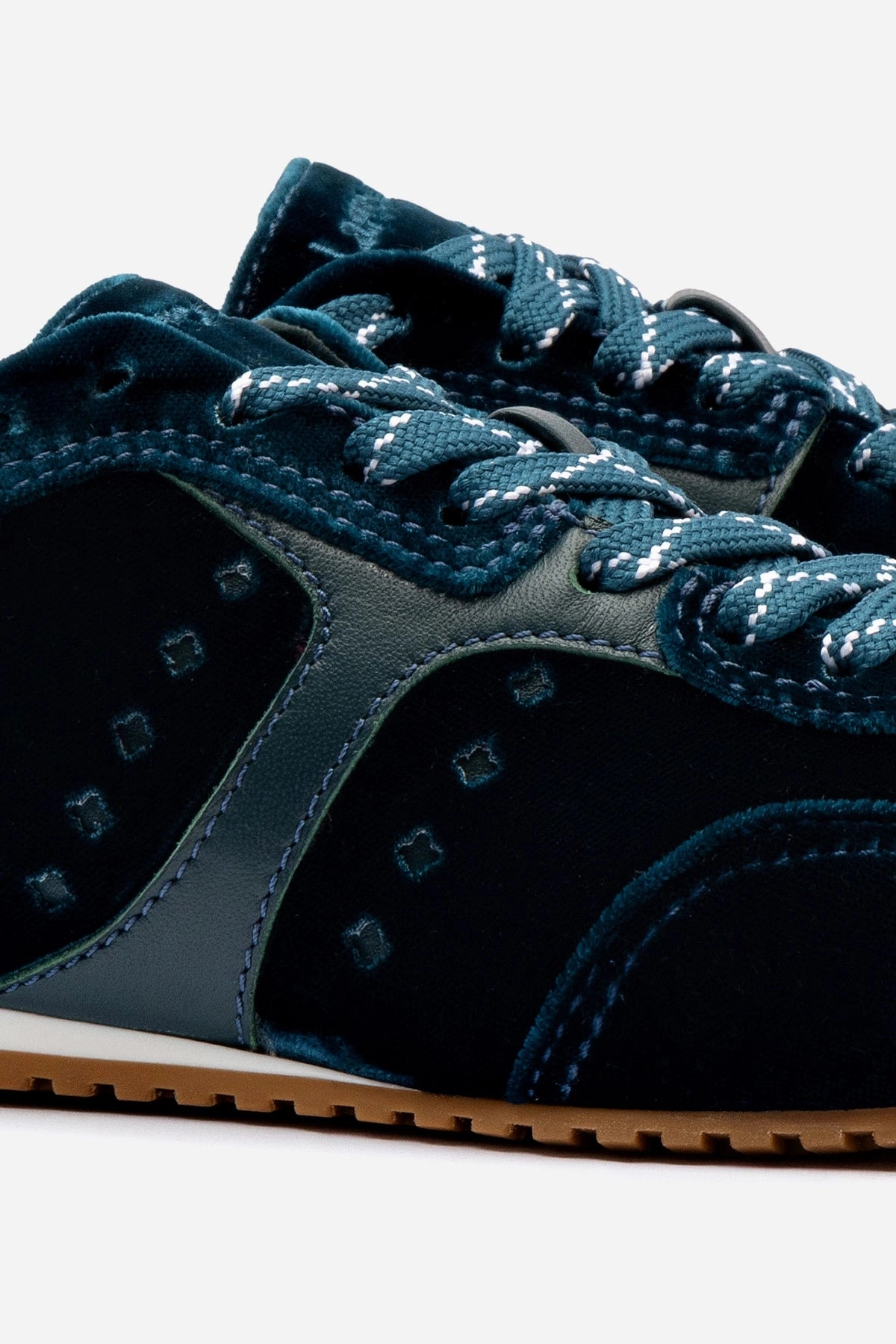 Quick Slip Stella Sneaker In Deepsea Velvet