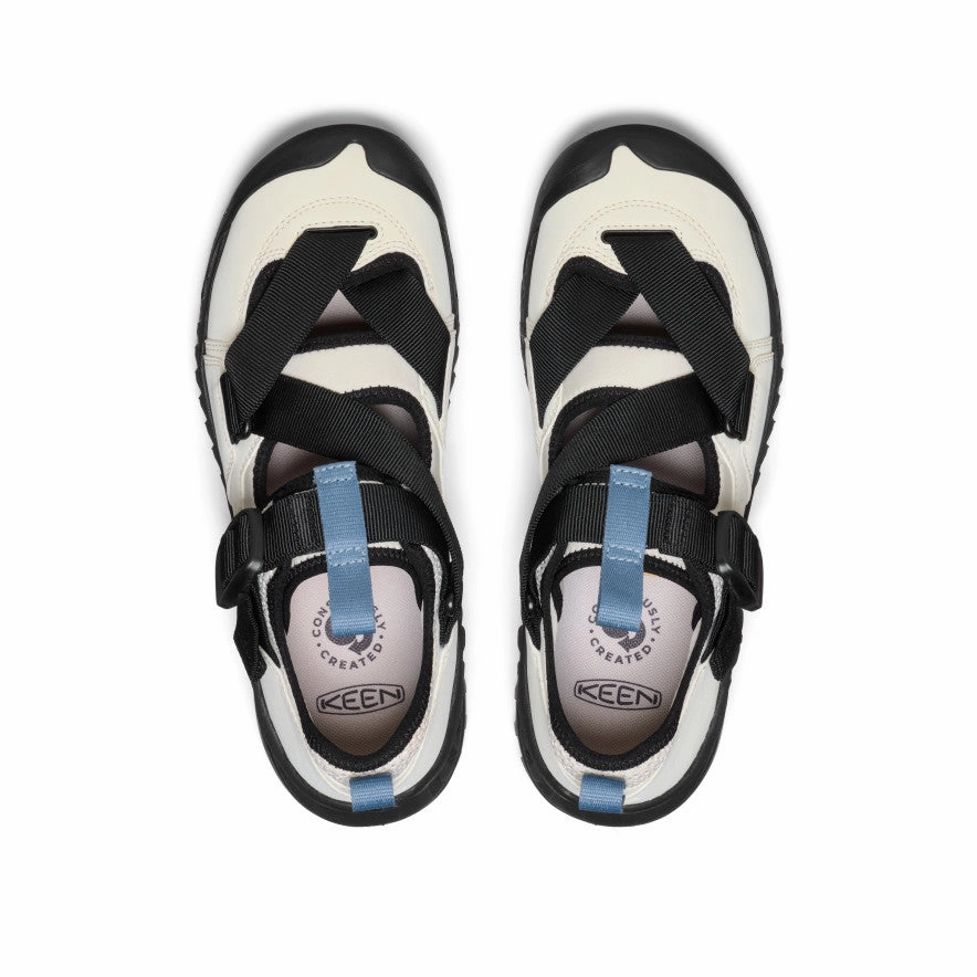 Slip Resistant Sole All Gender Hoodzerra Sandal  |  Silver Birch/Black