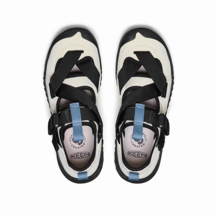 Sustainable materials All Gender Hoodzerra Sandal  |  Silver Birch/Black