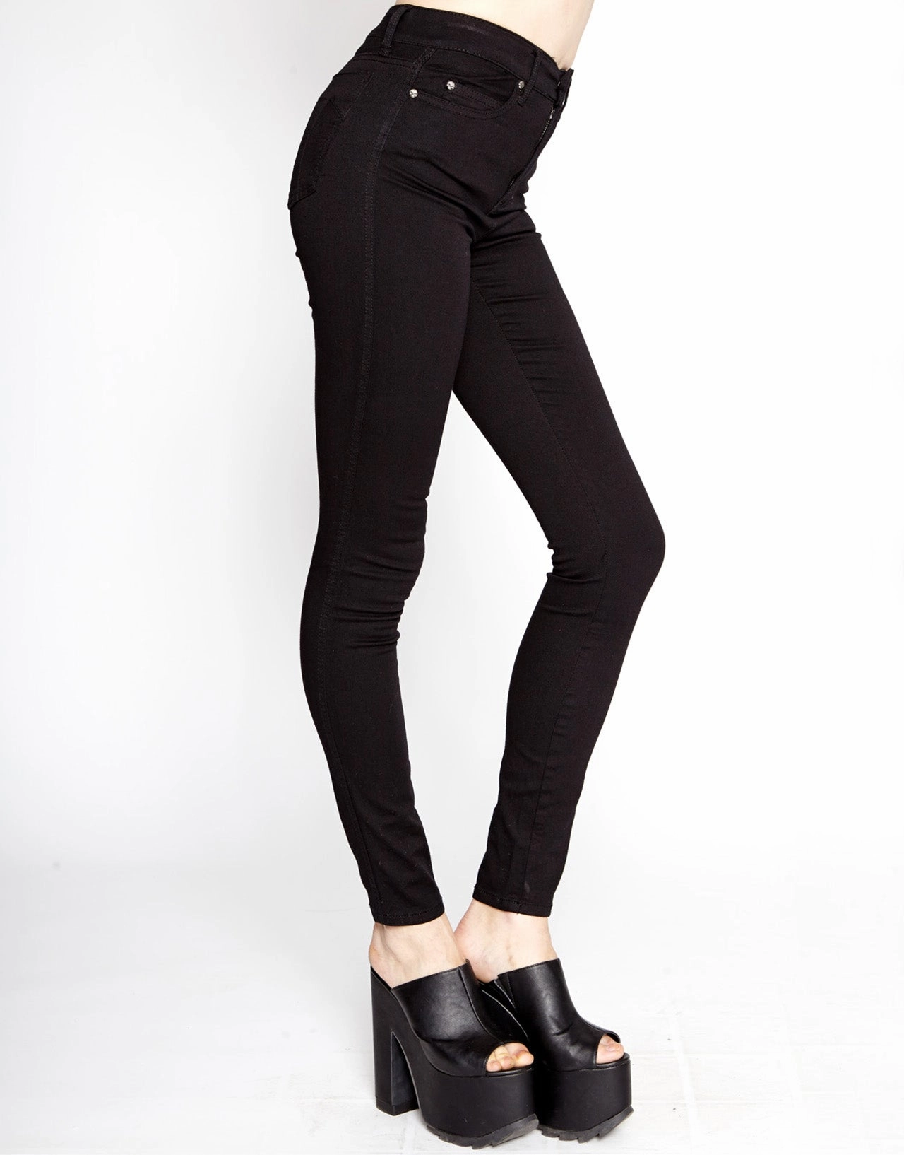 Foundation Piece High Waisted T Back Jeans