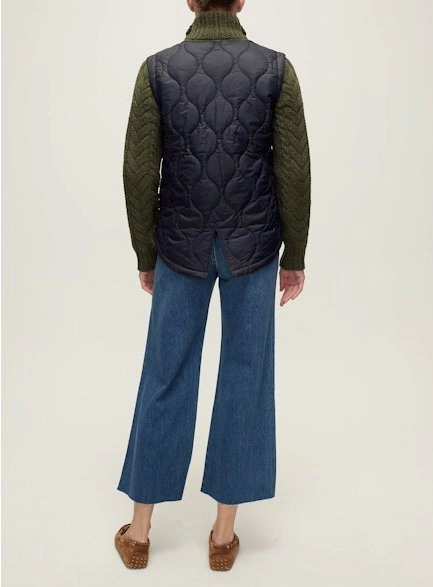 Patra Mixed Media Jacket Navy/Army Melange Mountain Ready