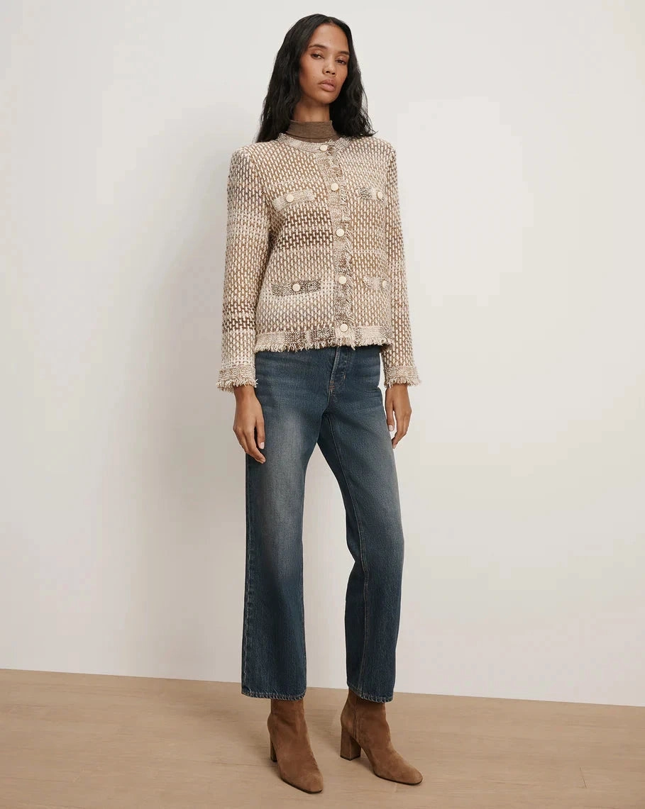 Sariyah Knit Jacket Desert Khaki Multi musicians Chance