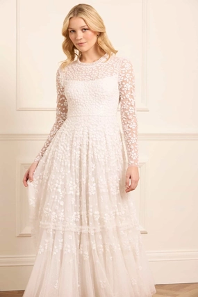 Maeva Ankle Gown Easy Texture Chic Comfort Look