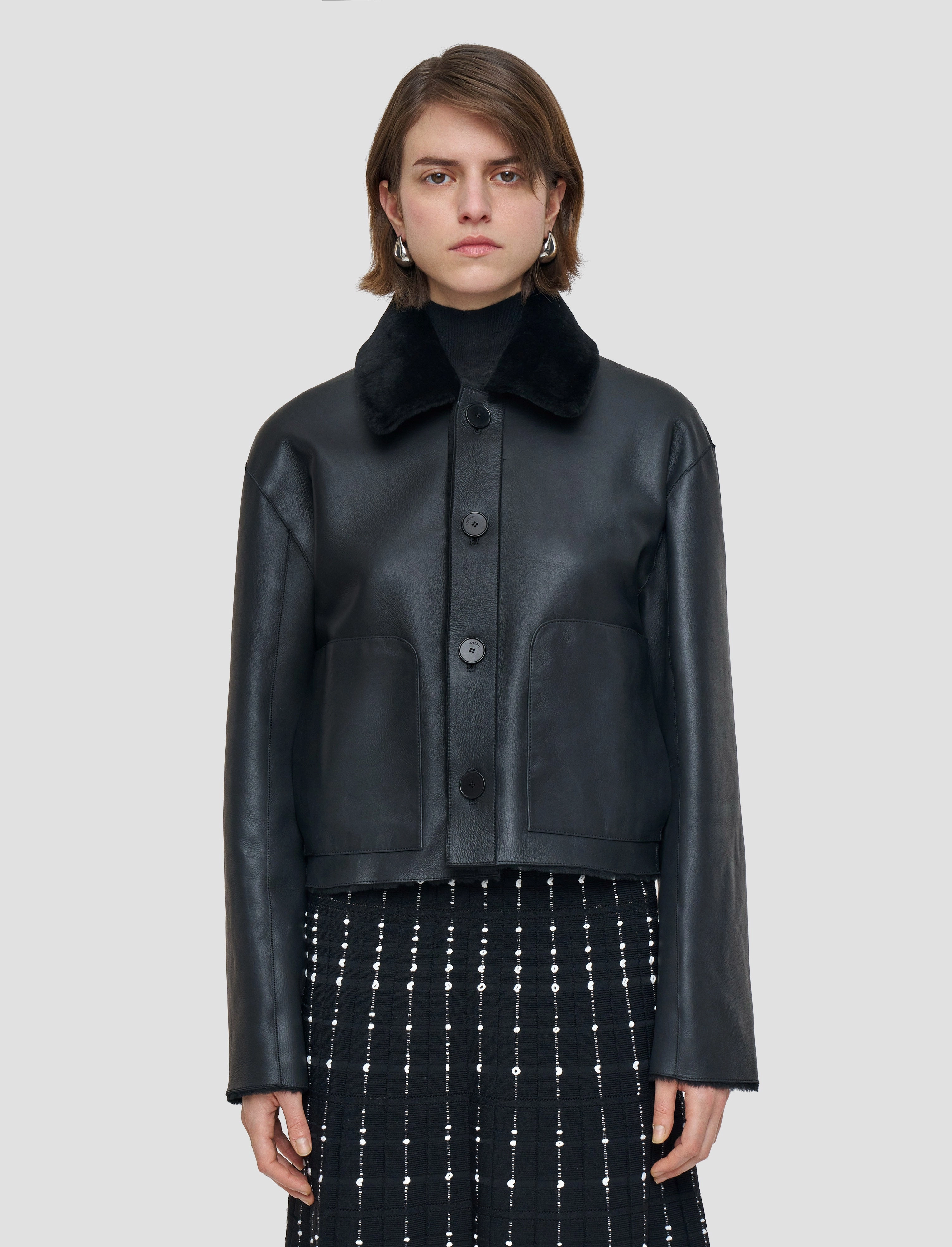 Alloway Reversible Soft Shearling Jacket Mold Resistant Coating Easy Comfort