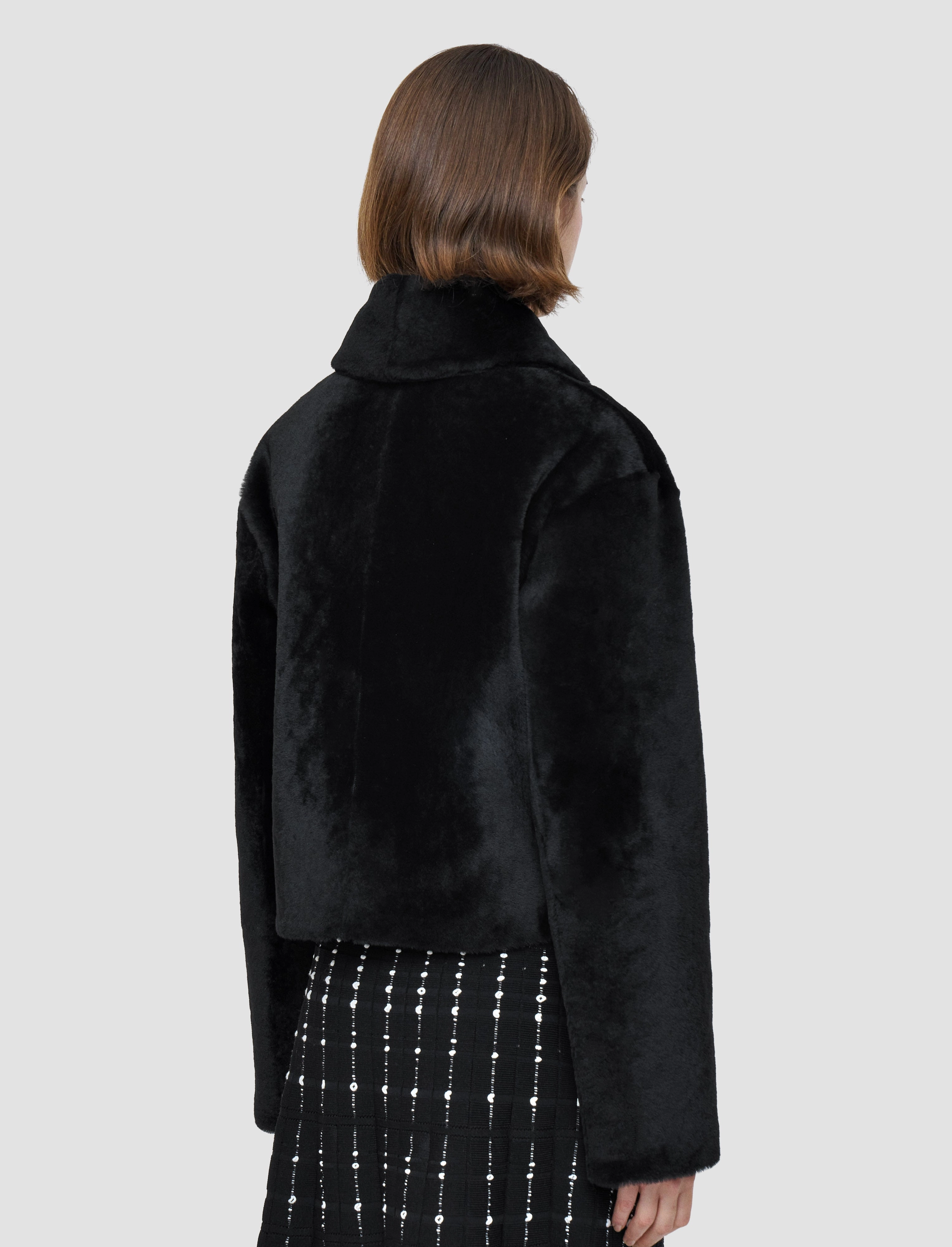 Water Based Coating Alloway Reversible Soft Shearling Jacket