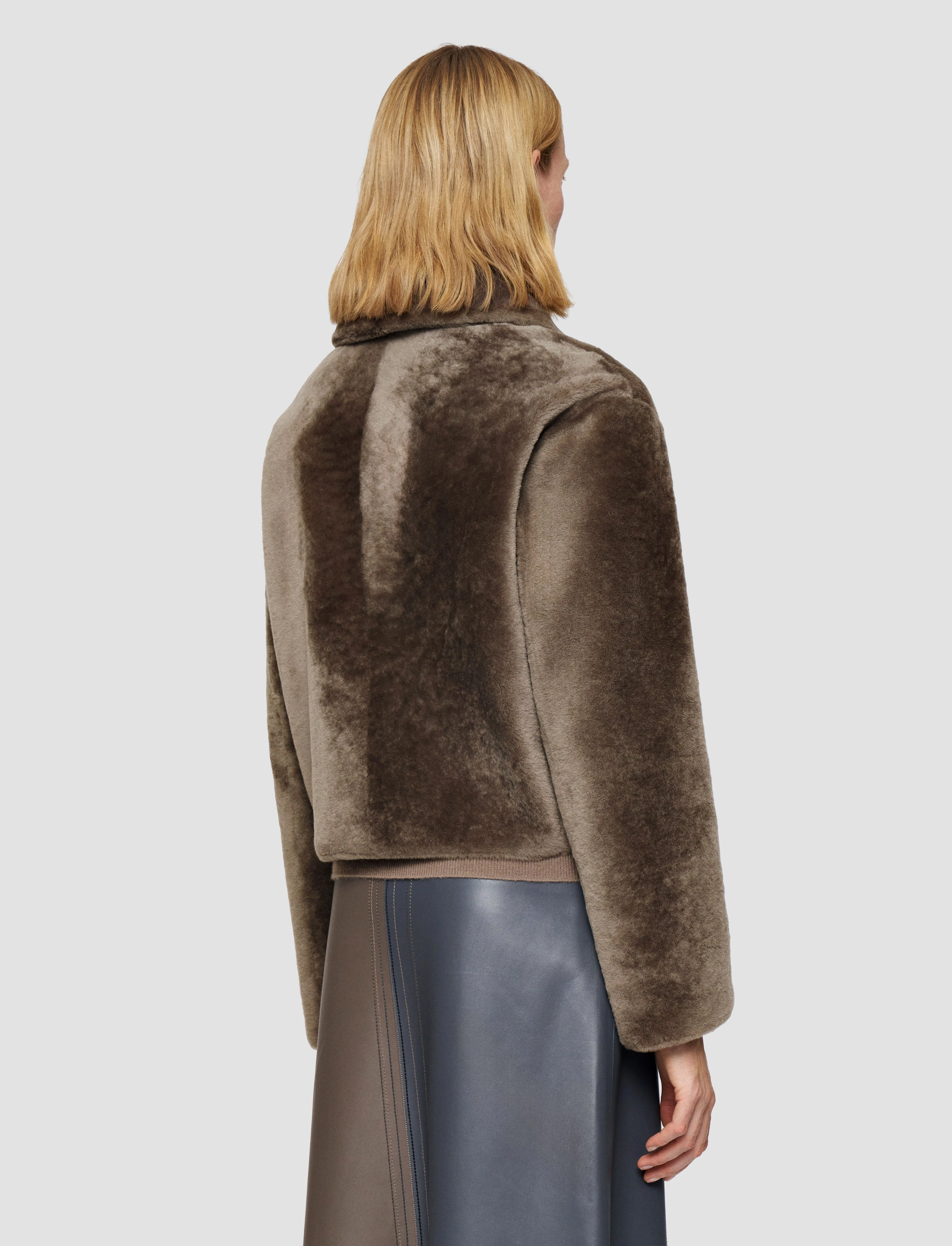 Cold Day Look Alloway Reversible Soft Shearling Jacket