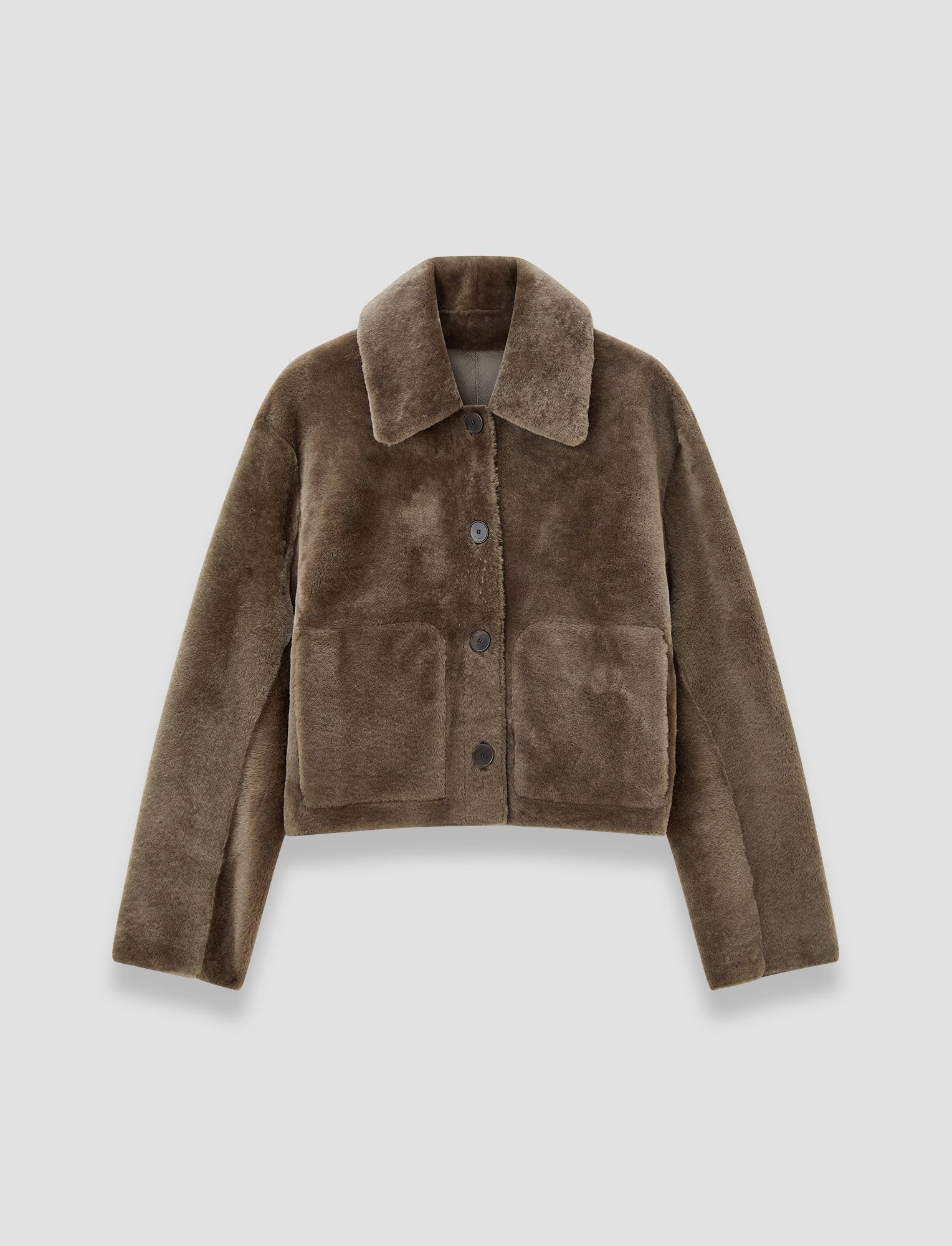 Chill Proof Style Magnetic Closure Options Alloway Reversible Soft Shearling Jacket