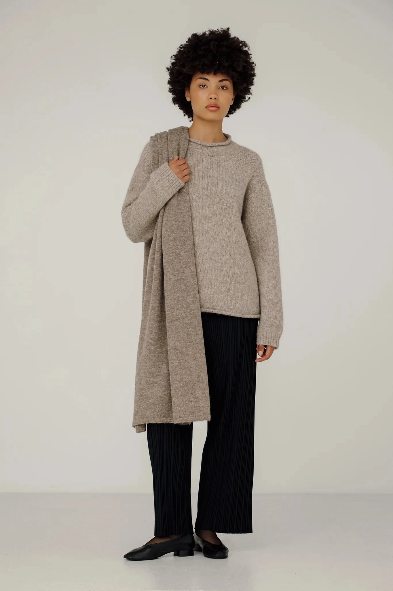 Alpaca Travel Wrap Lightweight Form Low Impact Manufacturing