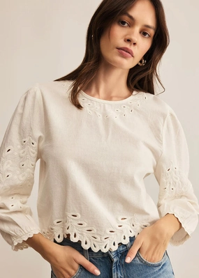 Ambroise Top - White MinimalistSilhouette Low Profile Waistband Integration