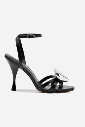 Amore Sandal in Black Leather Laidback Look