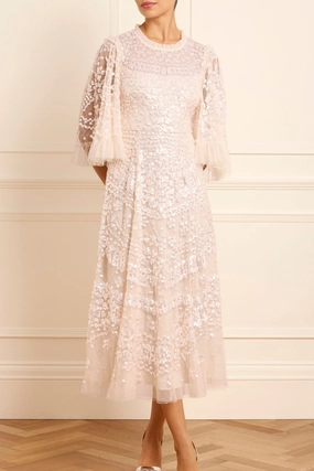 Sweetheart-Neck Anais Sequin Ballerina Dress