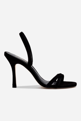 Comfortable All Annie Sandal In Black Suede