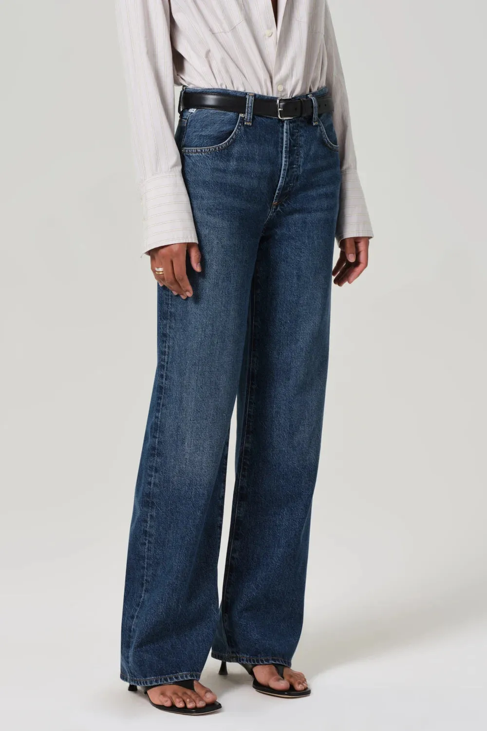 Annina High Rise Wide Leg 33" Hygienic Coating Sporty Comfort Wear