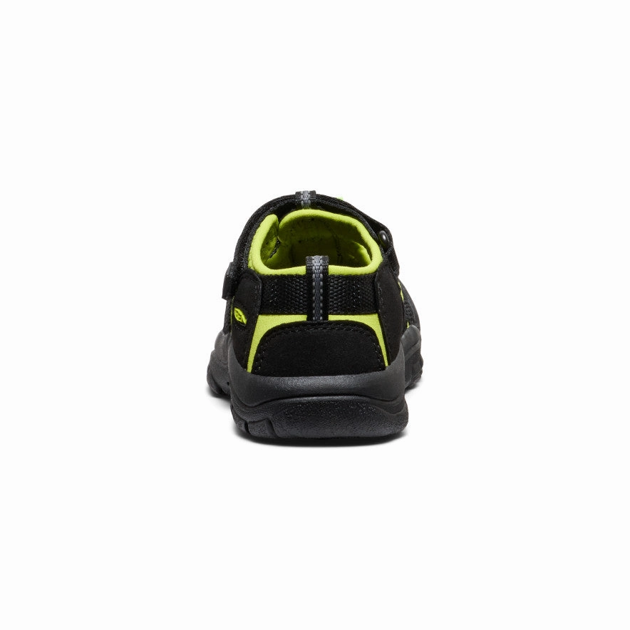 Little Kids' Newport H2  |  Black/Lime Green Walking support