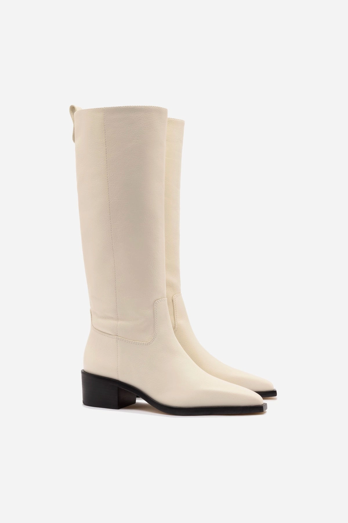 Fashion Comfort Premium Leather Upgrade Florencia Boot In Ivory Leather